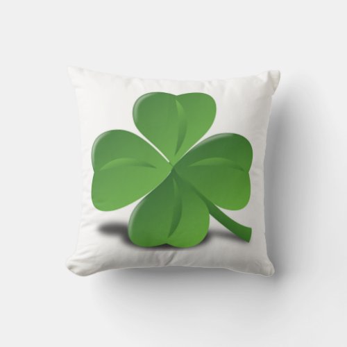 St Patricks Day Shamrock Clover Pillow