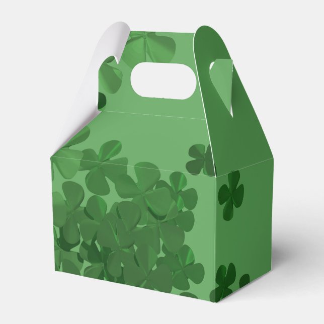 St. Patrick’s Day Shamrock Favor Boxes (Front Side)