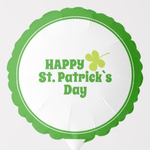 St. Patrick`s Day Shamrock Green Balloon