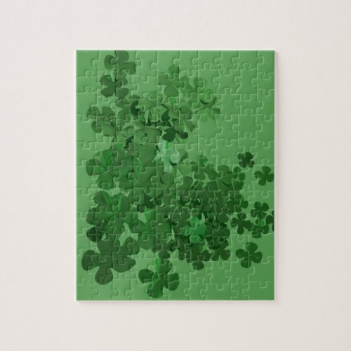 St Patricks Day Shamrock Jigsaw Puzzle