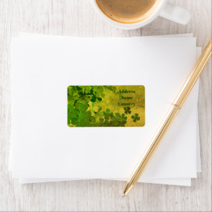 St. Patrick’s Day Shamrock personalized Label