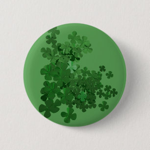 St. Patrick’s Day Shamrock Pinback Button
