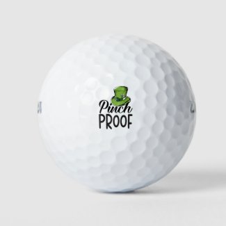 St. Patrick’s Day Shamrock  Pinch Proof Golf Balls
