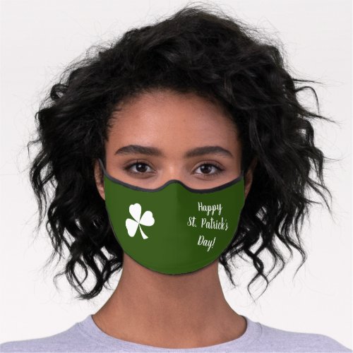 St Patrickâs Day Shamrock Premium Face Mask