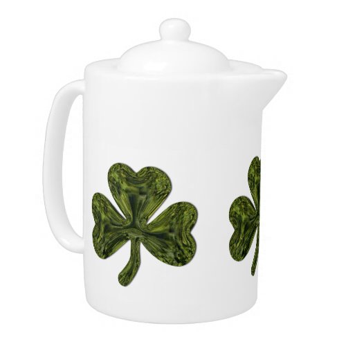 St Patricks Day Shamrock Teapot
