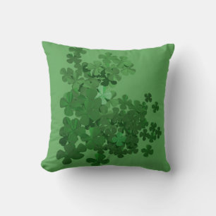 St. Patrick’s Day Shamrock Throw Pillow