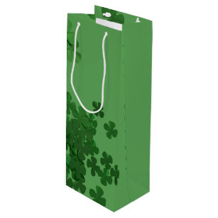 St. Patrick’s Day Shamrock Wine Gift Bag