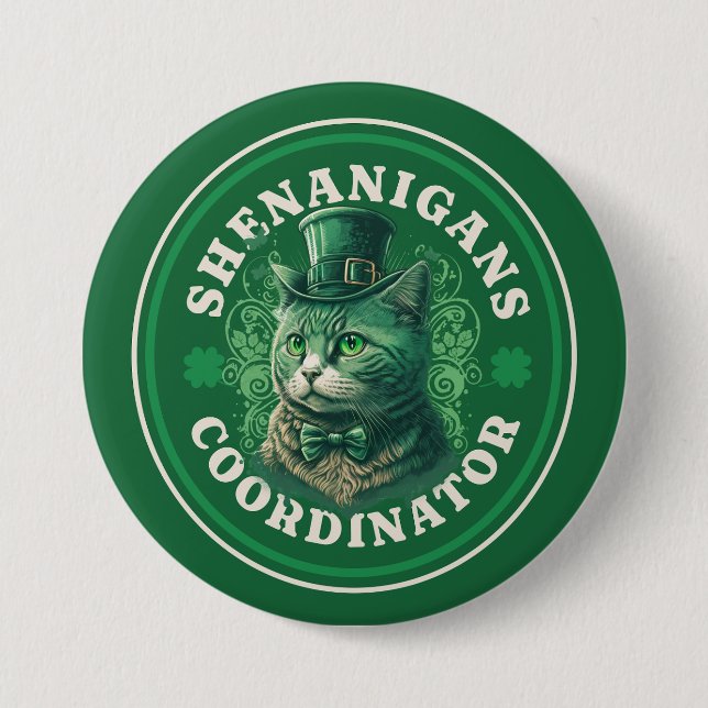 St. Patrick’s Day Shenanigans Coordinator Button (Front)