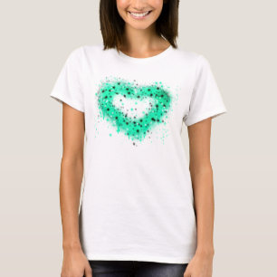 St. Patrick’s day spray paint glittering heart T-Shirt