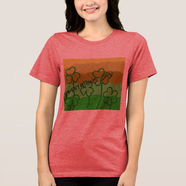 St. Patrick’s day T-shirt Tri-Blend Shirt (Front)