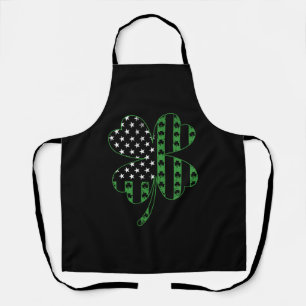 St Patrick s Day Tee Vintage Irish Shamrock Usa Apron