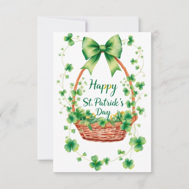 St. Patrick’s Day thank you card (Front)