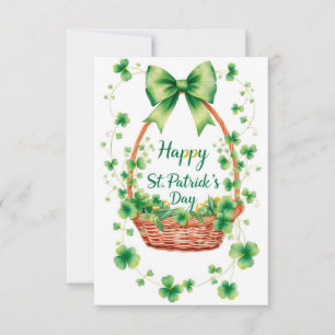 St. Patrick’s Day thank you card