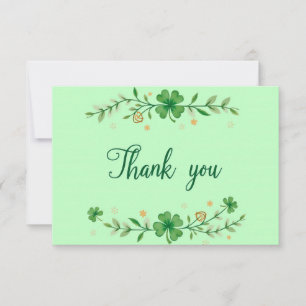 St. Patrick’s Day thank you card