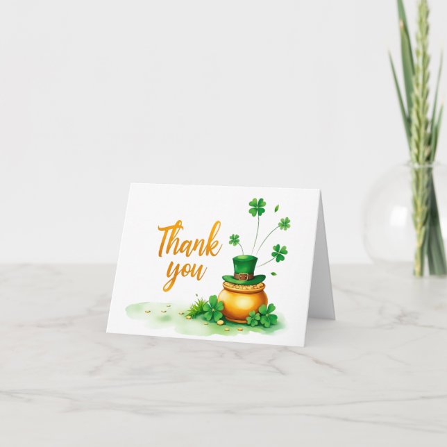 St. Patrick’s Day thank you card (Front)
