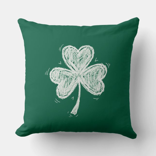 St. Patrick’s Day Throw Pillow (Front)