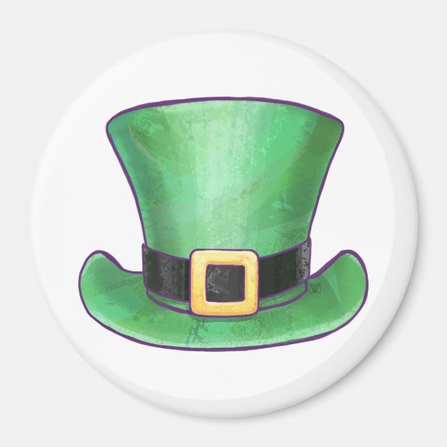 St Patrick’s Day Top hat Magnet (Front)
