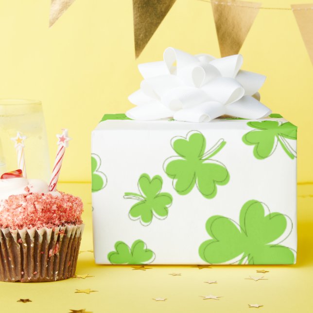  St. Patrick’s Day Wrapped in Luck Wrapping Paper (Birthday Party)