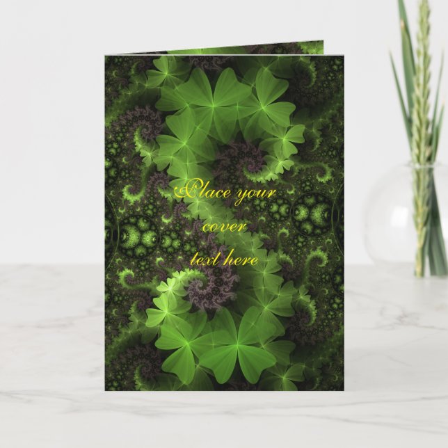 St Patrick Shamrock Field Card (Front)