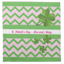 St. Patrick, Shamrock, Irish Napkin