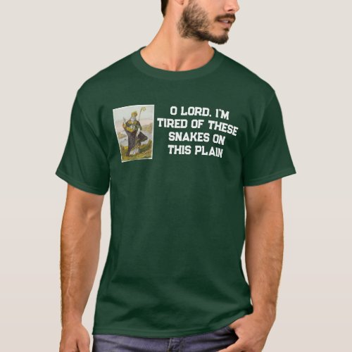 St Patrick Snakes on This Plain T_Shirt