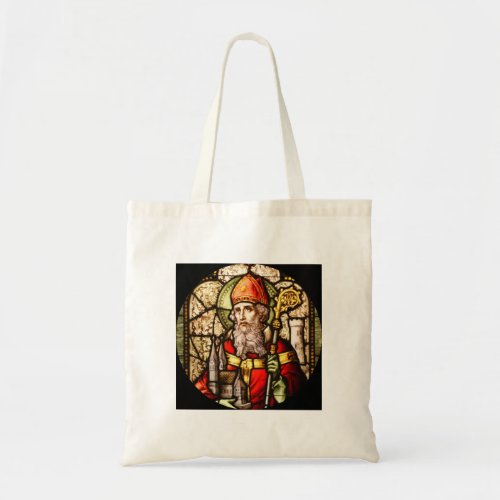 St Patrick Stained Glass Tote Bag