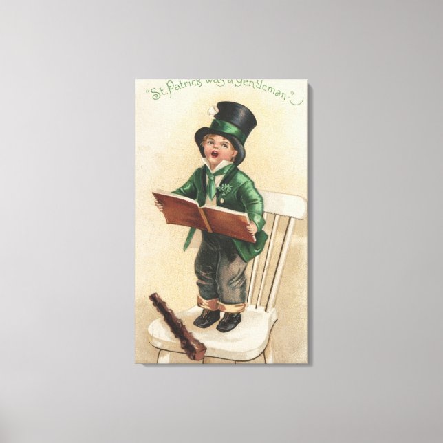 St. Patrick was a Gentleman Canvas Print (Front)