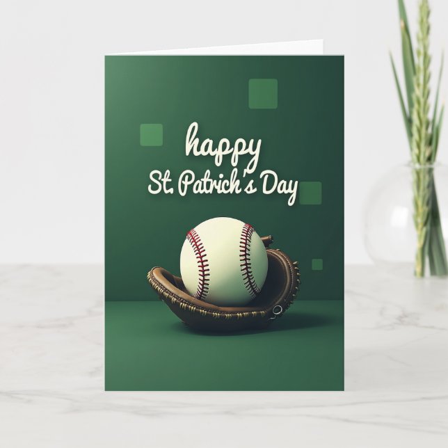 St Patricks Baseball Card (Front)