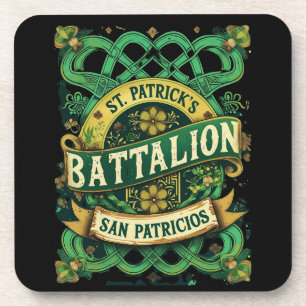 St Patricks Battalion San Patricios Irish Mexican Beverage Coaster