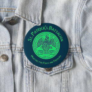 St Patricks Battalion San Patricios Irish Mexican Button