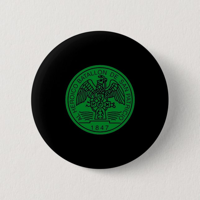 St Patricks Battalion San Patricios Irish Mexican  Button (Front)