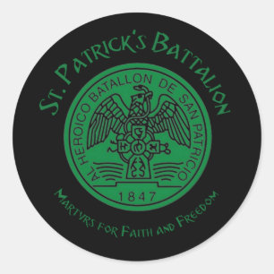 St Patricks Battalion San Patricios Irish Mexican Classic Round Sticker
