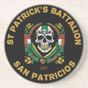 St Patricks Battalion San Patricios Irish Mexican Coaster