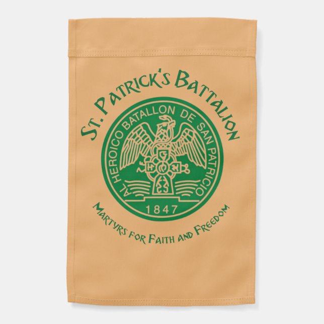 St Patricks Battalion San Patricios Irish Mexican Garden Flag (Back)