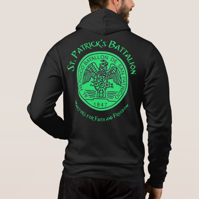 St Patricks Battalion San Patricios Irish Mexican Hoodie (Back)