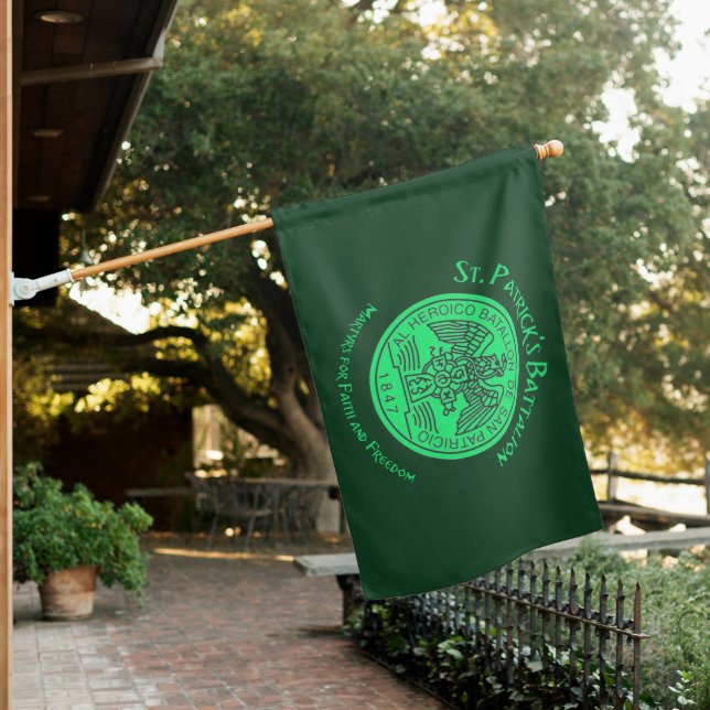 St Patricks Battalion San Patricios Irish Mexican House Flag (In SItu)