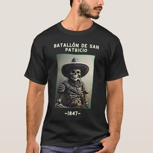 St Patricks Battalion San Patricios Irish Mexican T-Shirt (Front)