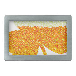 st patricks beer clover belt buckle
