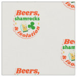 st patricks beers shamrocks isolation quarantine fabric