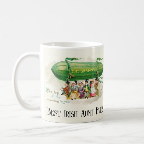 St Patricks Best Irish Aunt Ever Retro Colorful   Coffee Mug