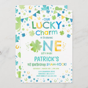 St. Patrick's Birthday Invitation Lucky Charm