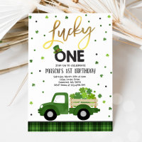 St. Patrick's Birthday Invitation Lucky One Party