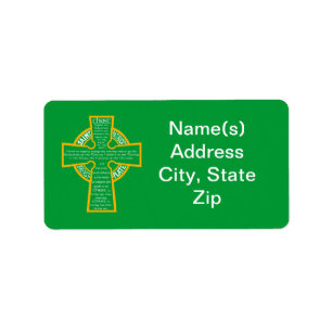 "St. Patrick's Breastplate" Address Label