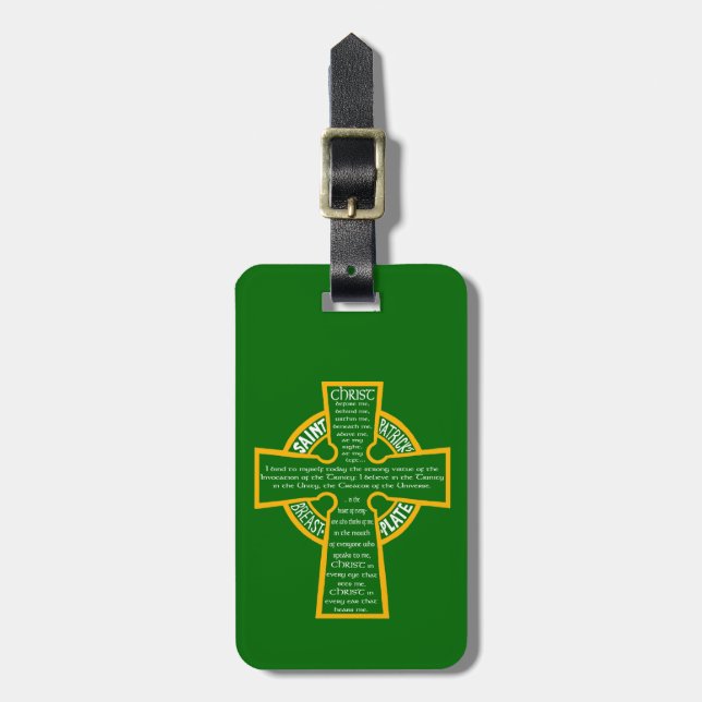 St. Patrick's Breastplate Luggage Tag (Front Vertical)