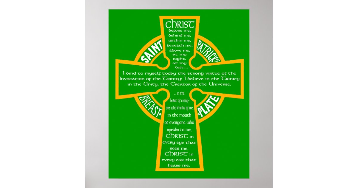 St. Patrick's Breastplate Poster | Zazzle