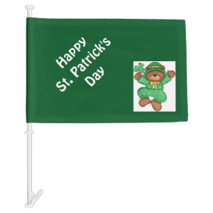 St. Patrick's Car Flag