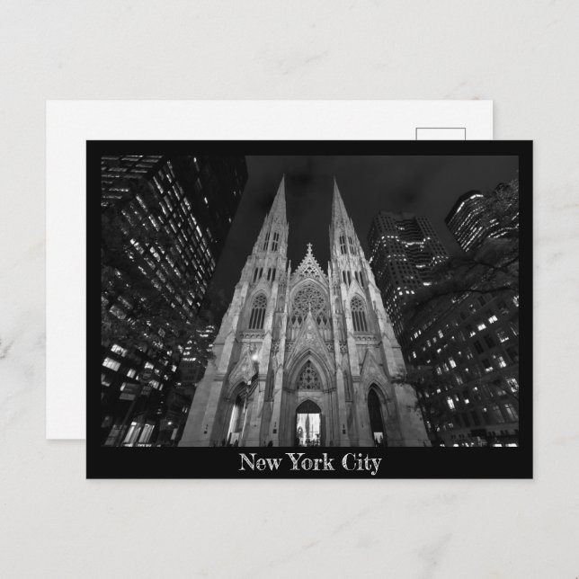 St. Patrick's Cathedral, New York City Postcard (Front/Back)