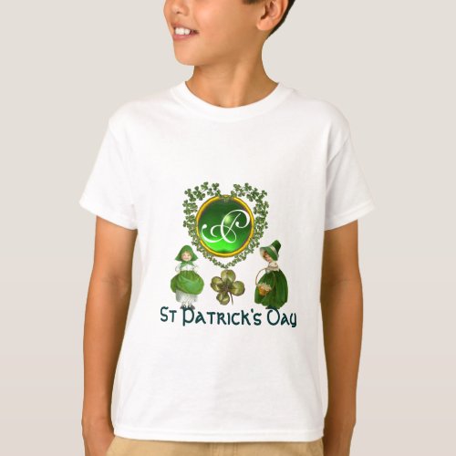 ST PATRICKS CELTIC HEART MONOGRAM T_Shirt