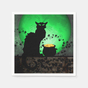 St. Patrick's Chat Noir Napkins