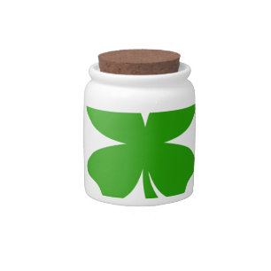 st patricks clover emoji candy jar